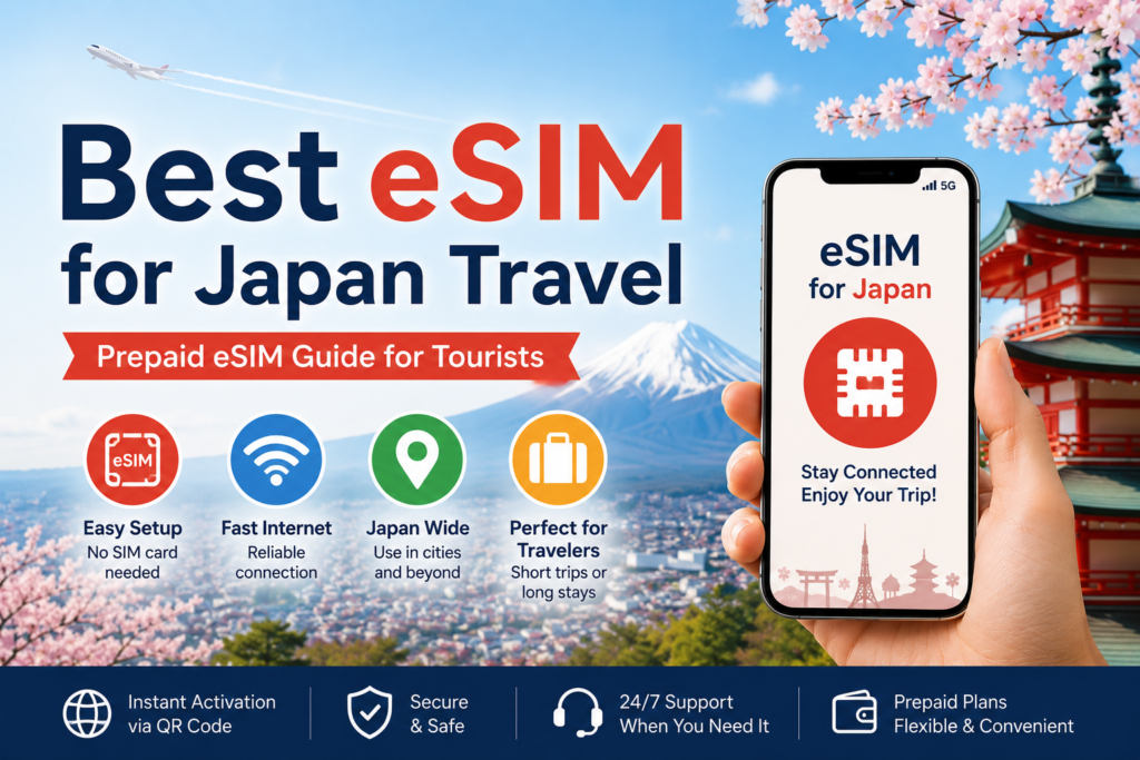 Best eSIM for Japan Travel｜Prepaid eSIM Guide for Tourists – 楽sim（らくしむ）